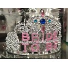 Bride to Be Wedding Party Plastic Tiara with Boa Keepsake Gift